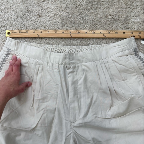 NWT Anthropologie Pleated Embroidered Trousers Sz XL - Picture 9 of 16